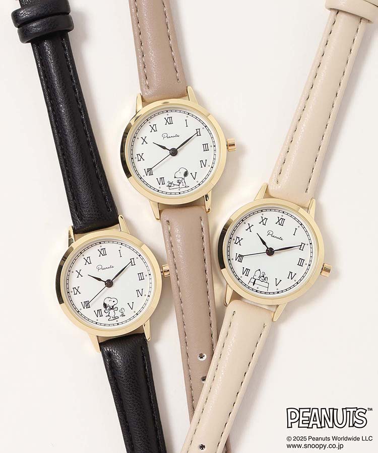 スヌーピークラシックレザーウォッチJ | Bleu Bleuet（ブルーブルーエ