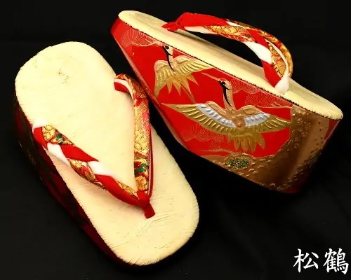 特上・南部表・金蒔絵付ぽっくり ― 七五三特集 ―丸屋履物店