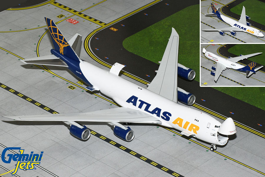 G2GTI1238 GEMINI 200 ATLAS AIR / アトラス航空 B747-8F N863GT final