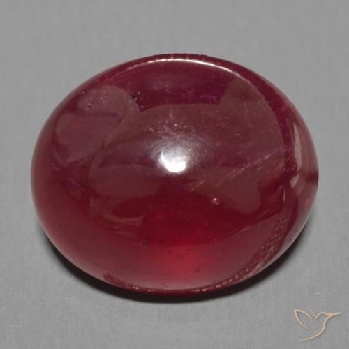 8.39ct Natural Deep Red Ruby, Oval Cut, 12.7x10.8 mm