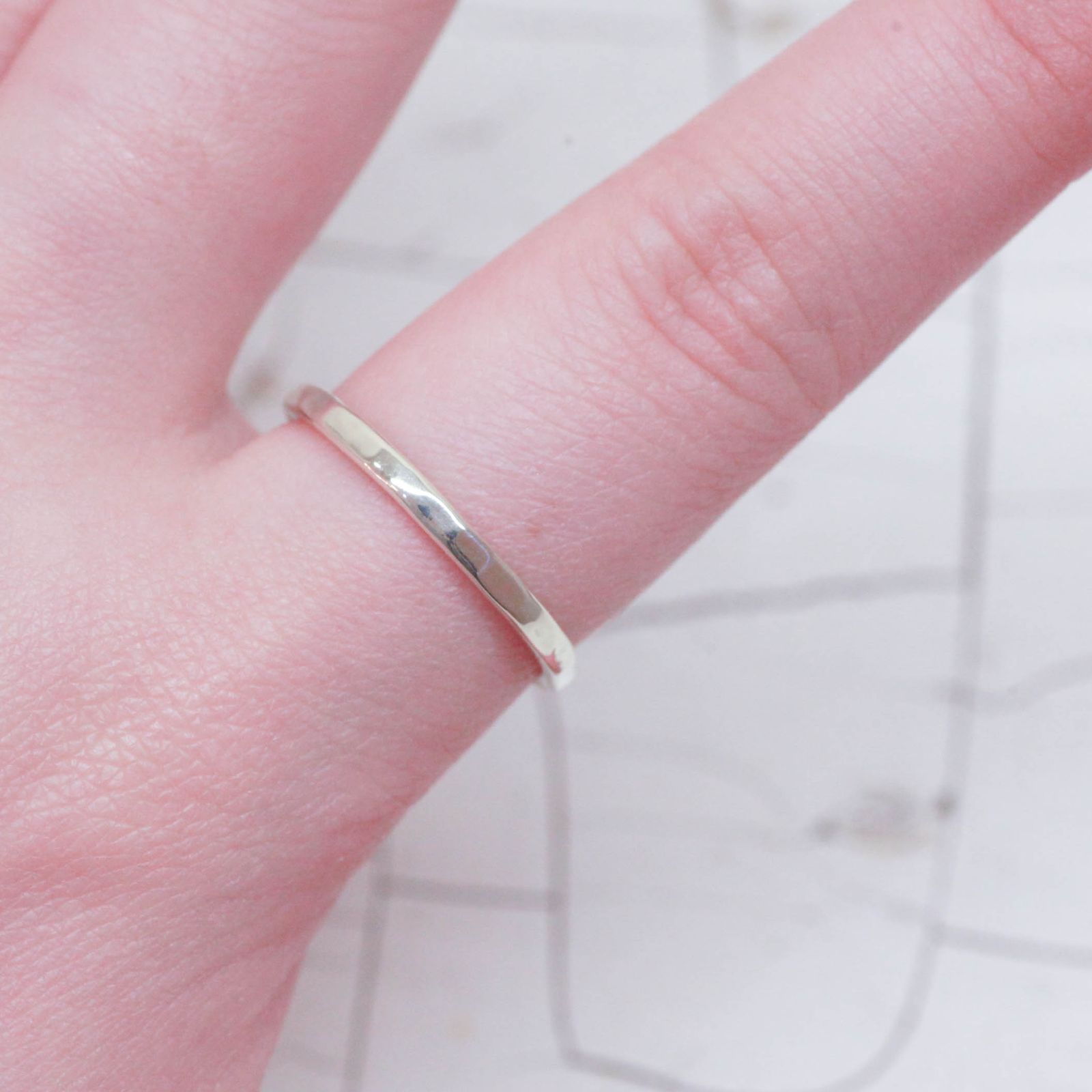 aisorashi-アイソラシ- - ポコポコリング 2.0mm / K10グリーンゴールド