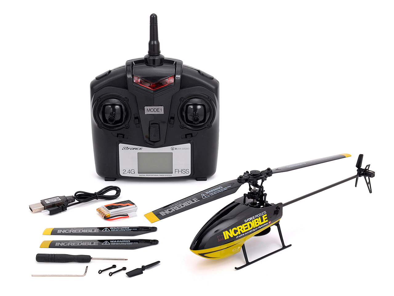 2.4GHz 4ch R/Cヘリ INCREDIBLE(インクレディブル) | G-FORCE | 株式