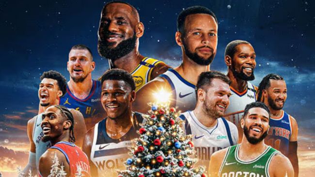 レブロン・ジェームズとステフィン・カリーがクリスマスのNBAゲームを