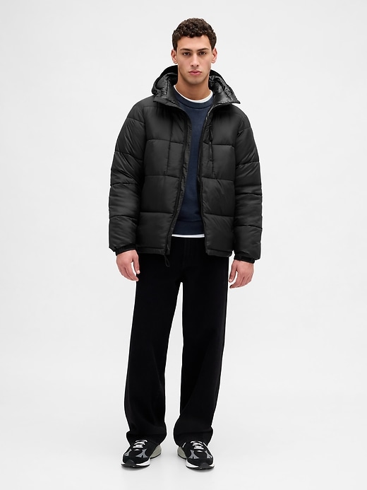 Recycled Heavyweight Puffer Jacket | Gap