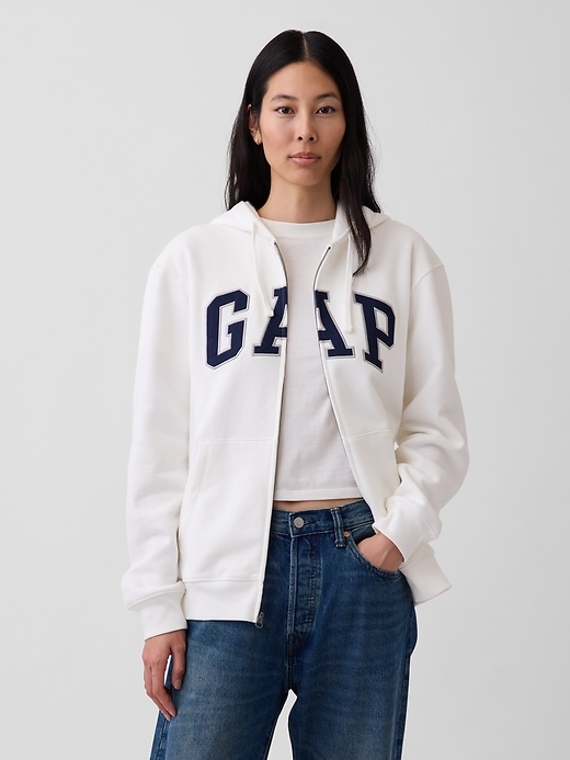 Adult VintageSoft Arch Logo Zip Hoodie | Gap