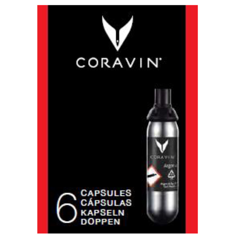コラヴァン アルゴンガスカプセル6本入 (CRV4118016)/CORAVIN 抜栓せず