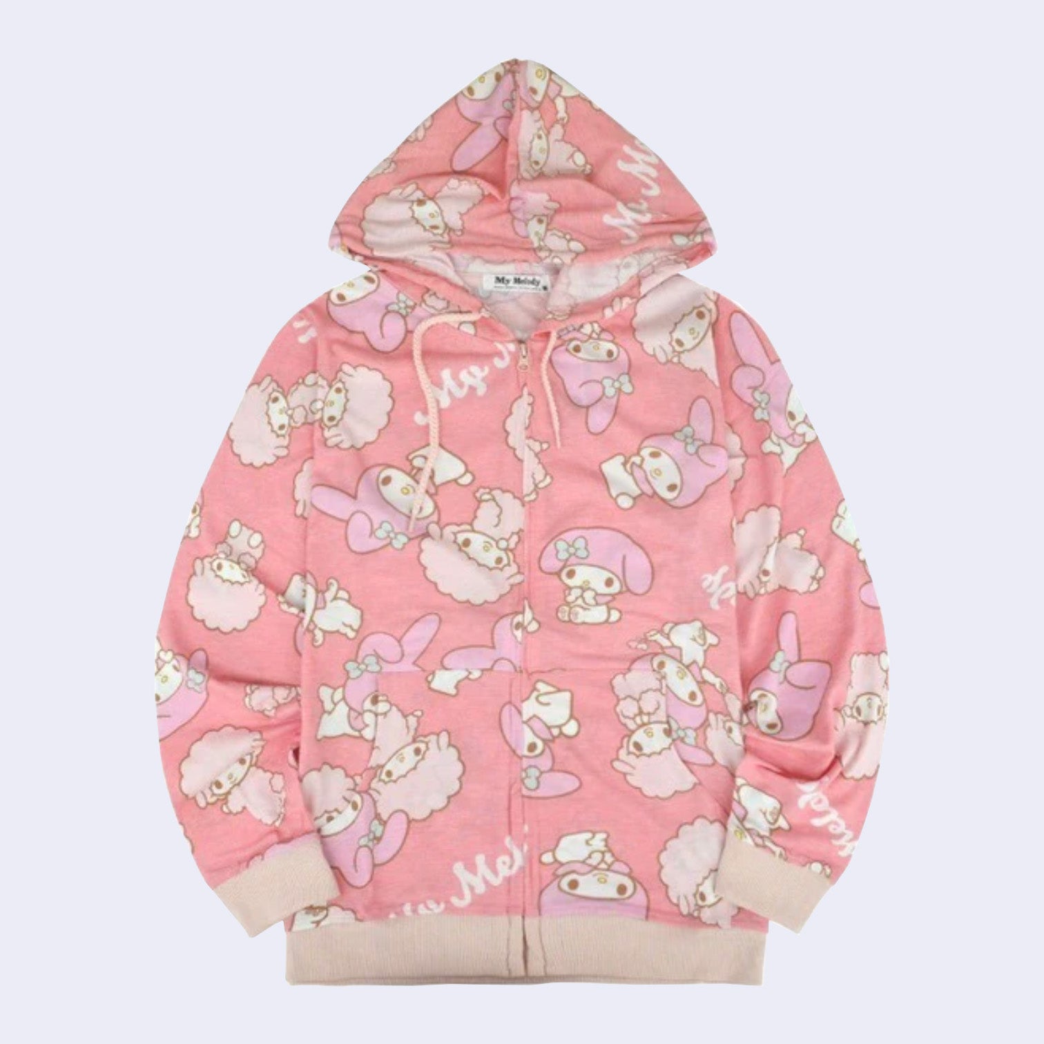 My Melody All-Over-Pattern Zip-up Hoody Jacket (Pink