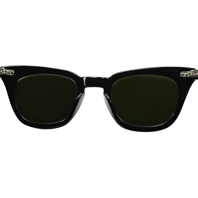 GIG LAMPS 1960s BAUSCH & LOMB B&L CROSS RIVET WELLINGTON BLACK