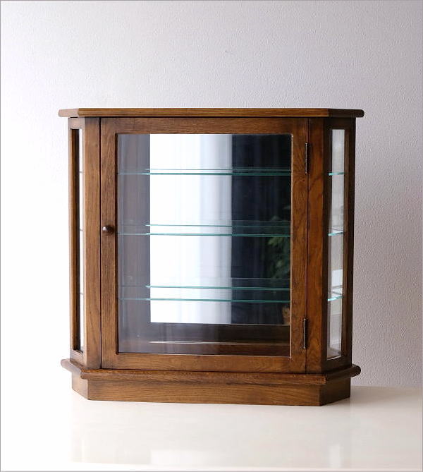 ガラスケース 木製 ディスプレイケース おしゃれ ショーケース 飾り棚