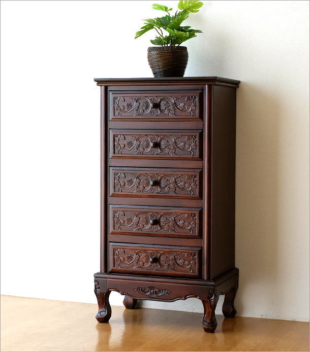 アンティーク 家具 収納 チェスト 収納家具 タンス たんす 猫脚 完成品