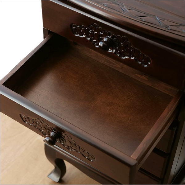 チェスト アンティーク 家具 木製 5段 完成品 棚 タンス 引き出し