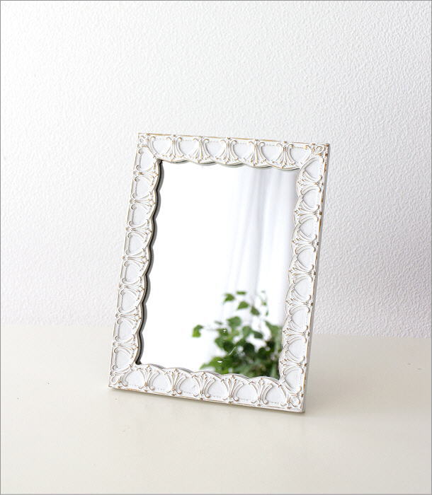 鏡 壁掛けミラー 卓上 おしゃれ ウォールミラー シンプル かわいい