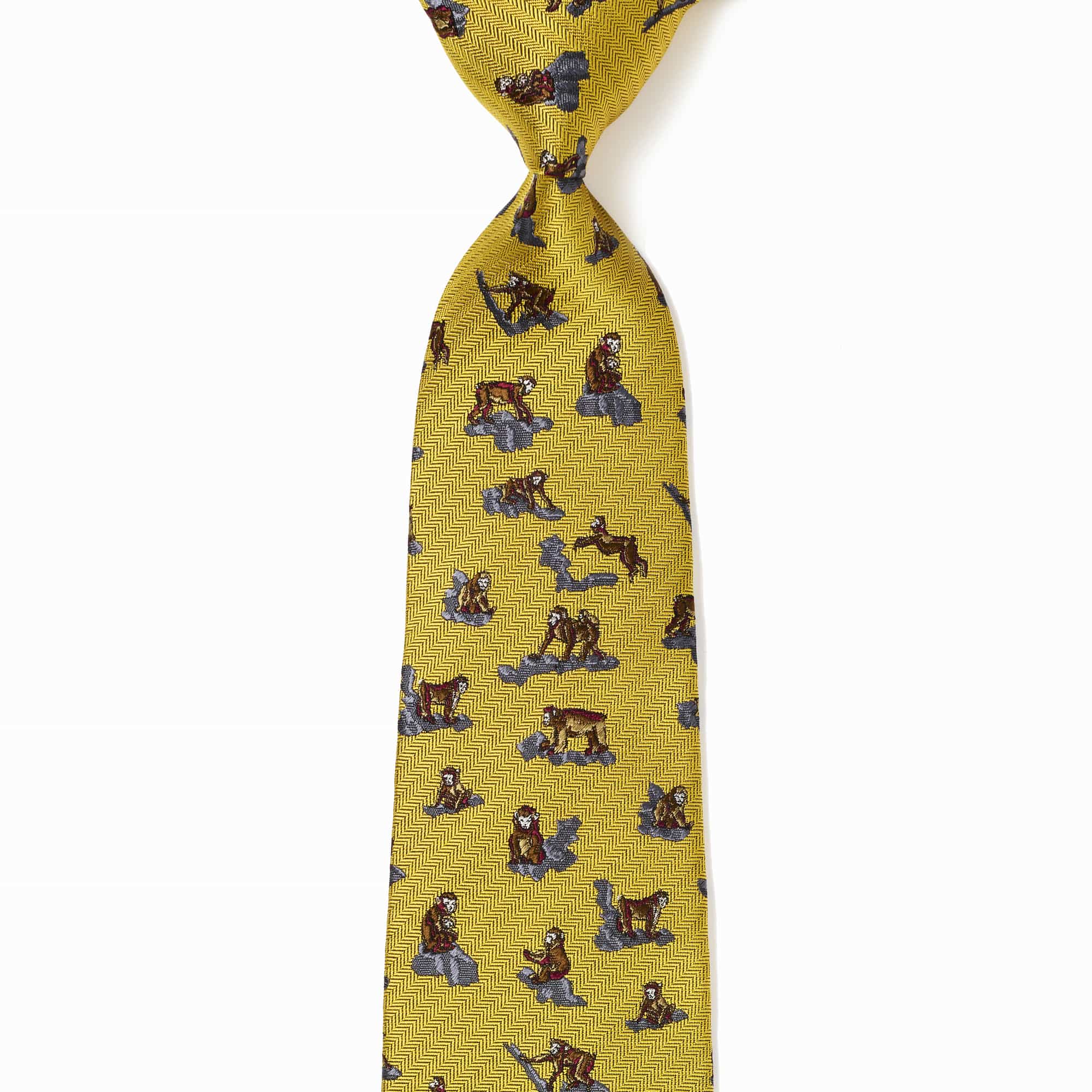 アスレチック猿山(イエロー): ネクタイ | 銀座田屋