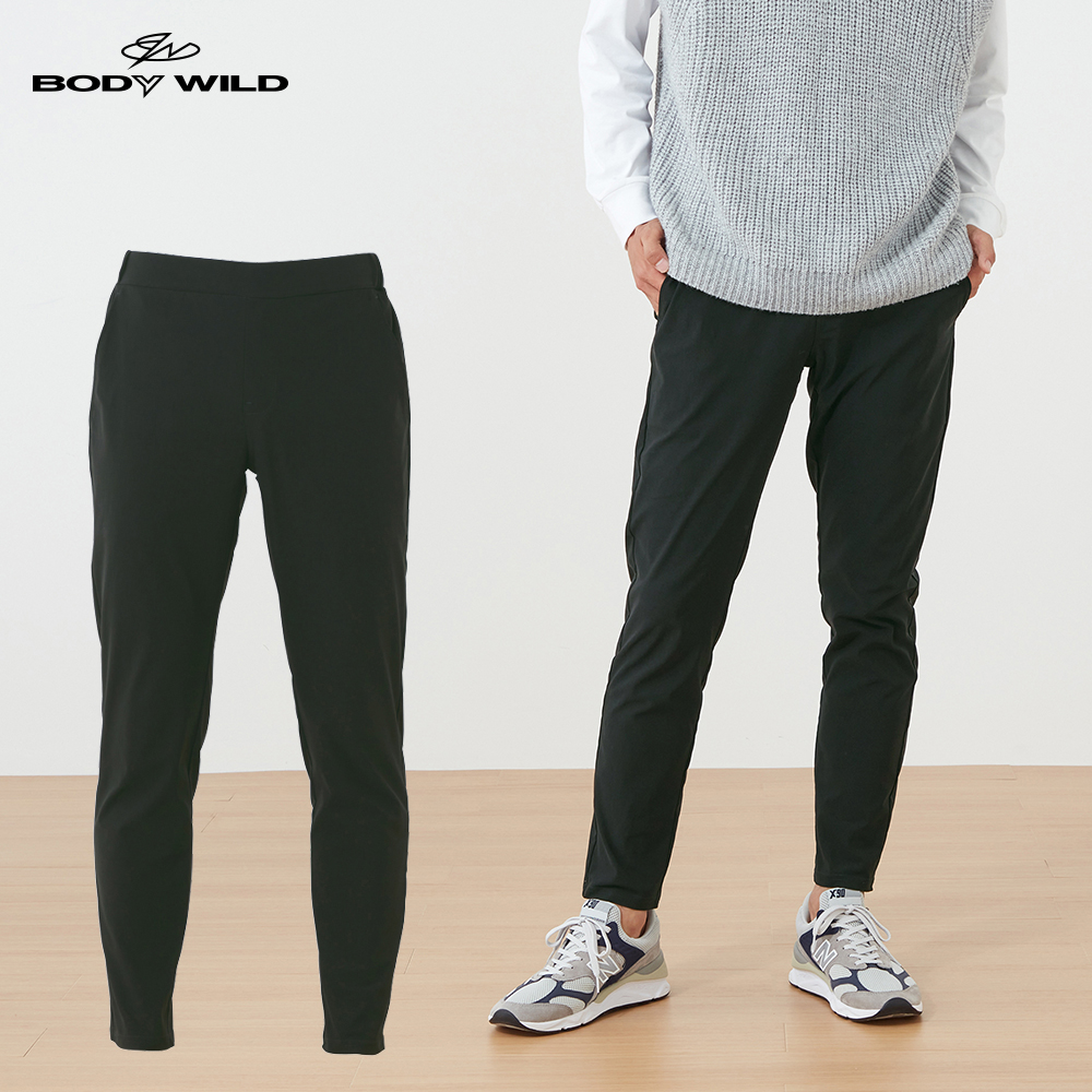 ドライレーヨン混ストレッチパンツ（テーパード） BDN05K :メンズ