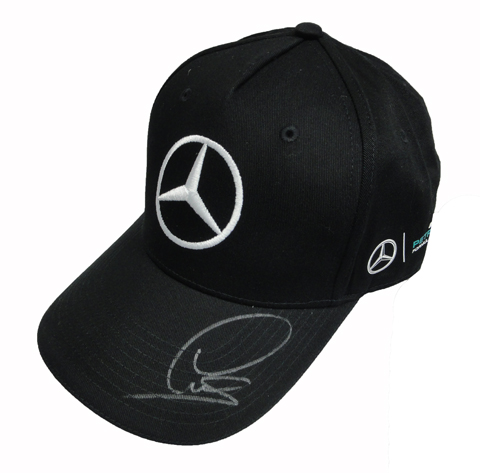L．ハミルトン メルセデスAMG 直筆サイン入 チームキャップ F1の
