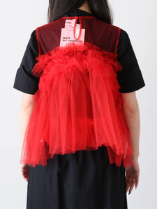 noir kei ninomiya ナイロンチュールトップス [3O-B003-051] – CREER
