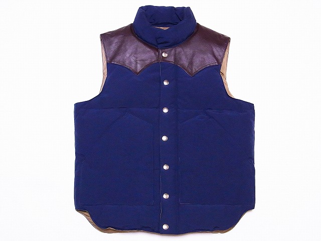 SUGAR CANE[シュガーケーン] レザーヨーク ダウンベスト SC12340