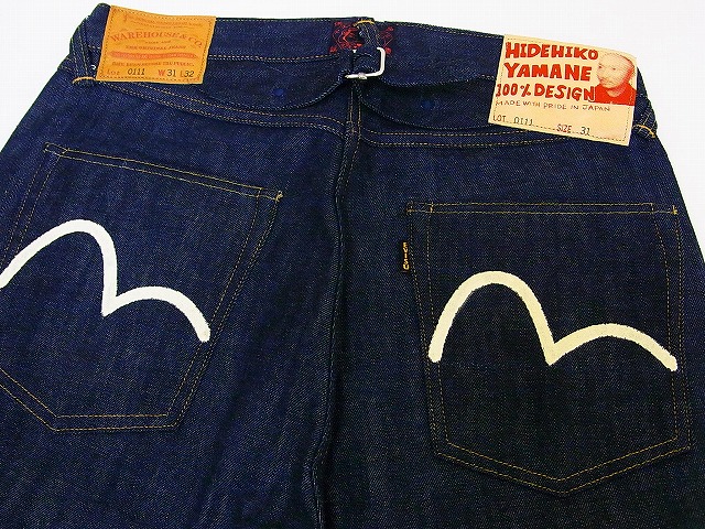 WAREHOUSE[ウエアハウス]×EVISU[エビス] ジーンズ 0111 バックルバック
