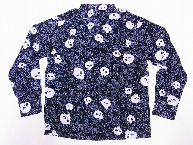Dry Bones[ドライボーンズ] アロハシャツ 長袖アロハ オープンカラー