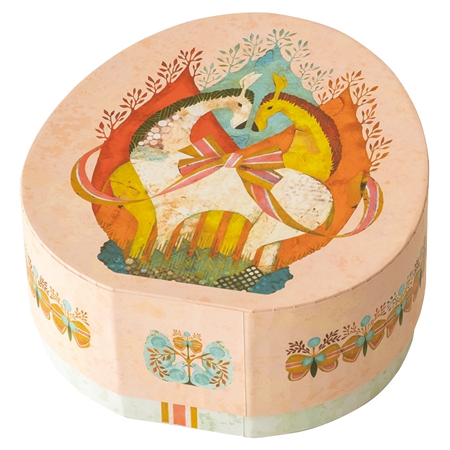 福田利之コレクション貼箱-M／卵型/猫型｜ギフト、ラッピング用品