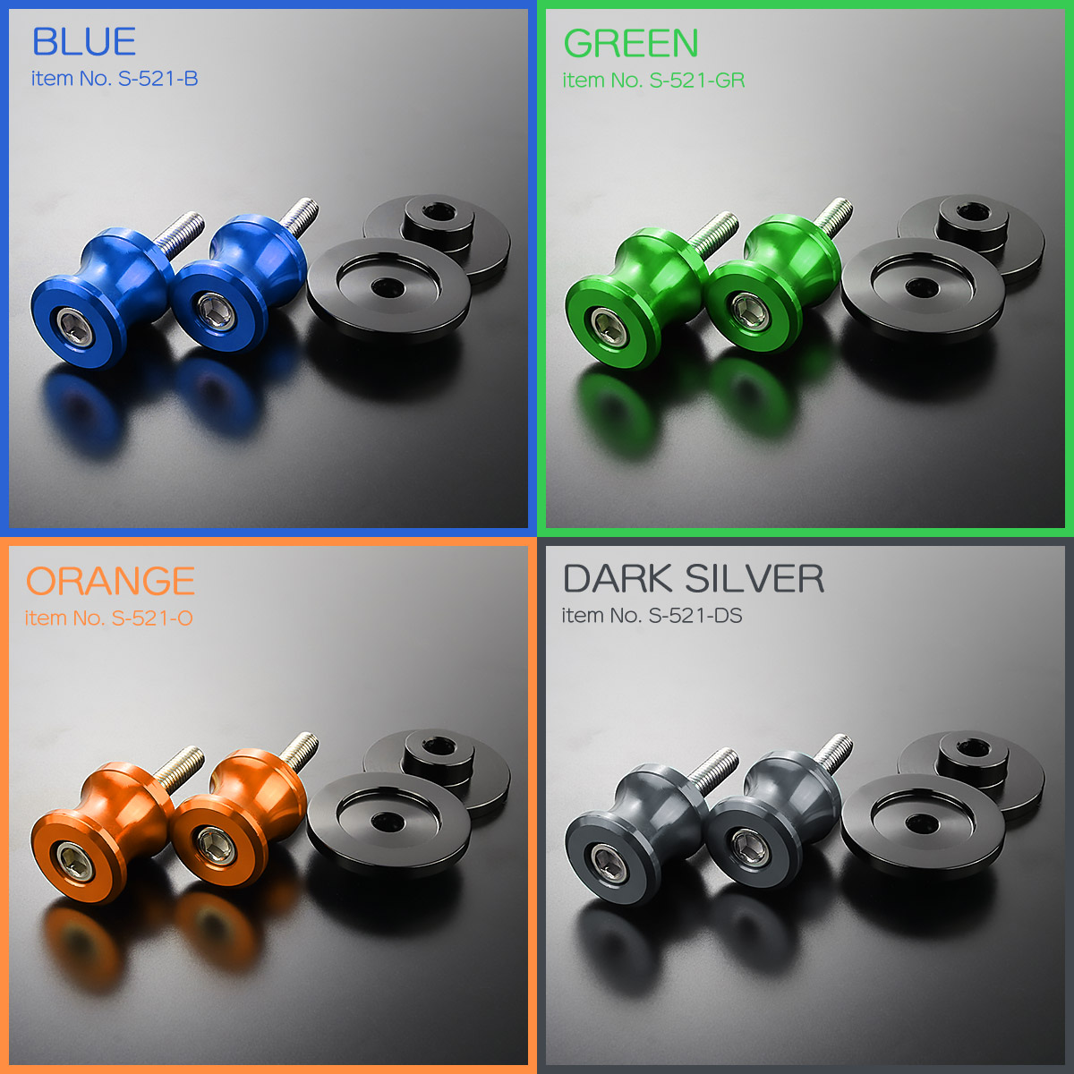 バイク スタンドフック スイングアーム用 M6 リア用 アルミ製