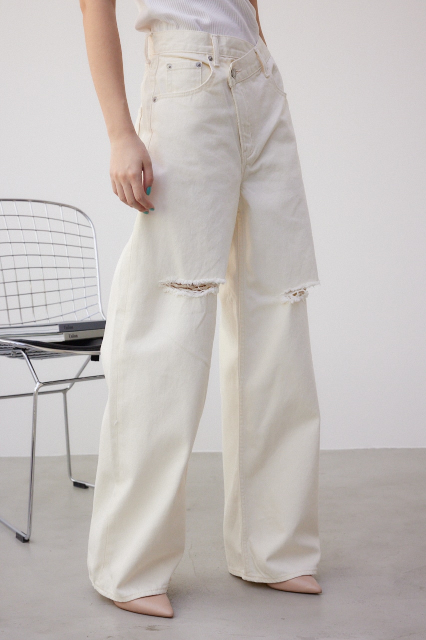 AZUL BY MOUSSY | AZUL DENIM ダメージラップデニム (ワイド ) |SHEL