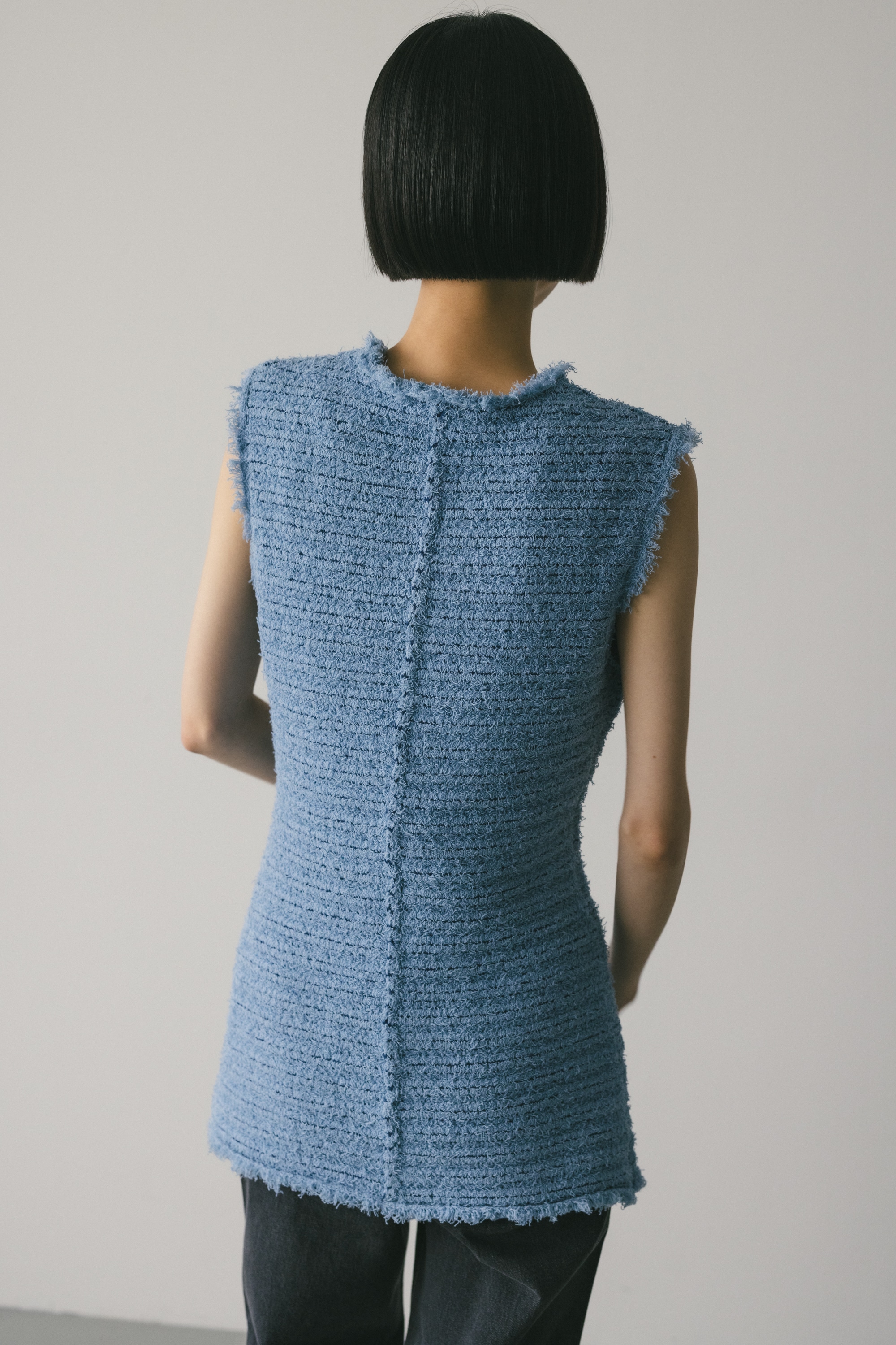 STYLEMIXER | ツイードニットトップ (タンクトップ ) |SHEL'TTER WEBSTORE