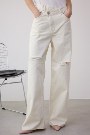 AZUL BY MOUSSY | AZUL DENIM ダメージラップデニム (ワイド ) |SHEL