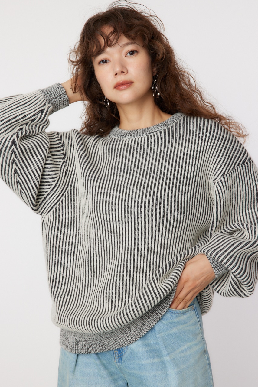 RODEO CROWNS WIDE BOWL | カラフル畦編ニットトップス (ニット