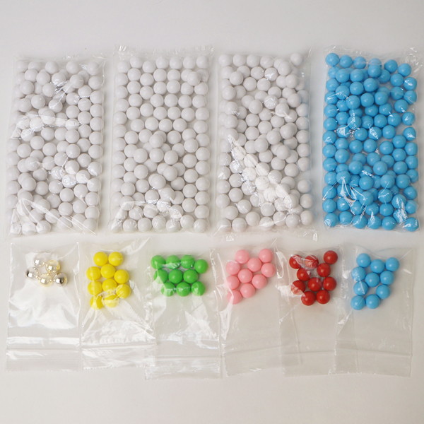 500球用 木製ガラポン ラッキー抽選器 国産 [玉455球付(金・銀付)] [赤