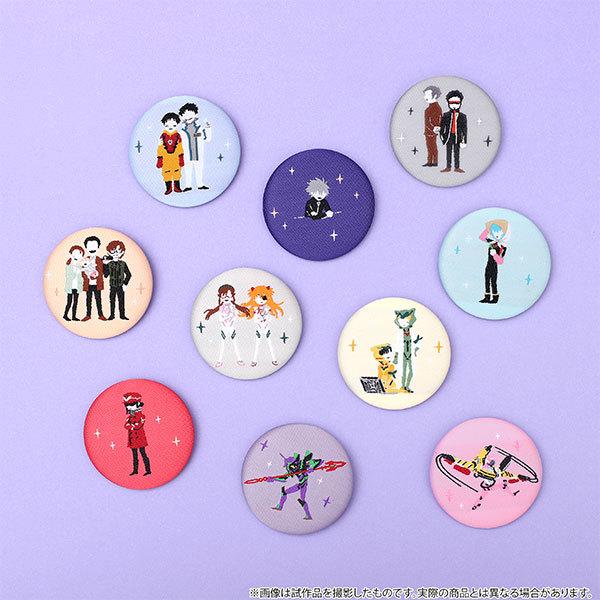 エヴァンゲリオン ゆるパレット/トレーディング織布缶バッジ10個入BOX