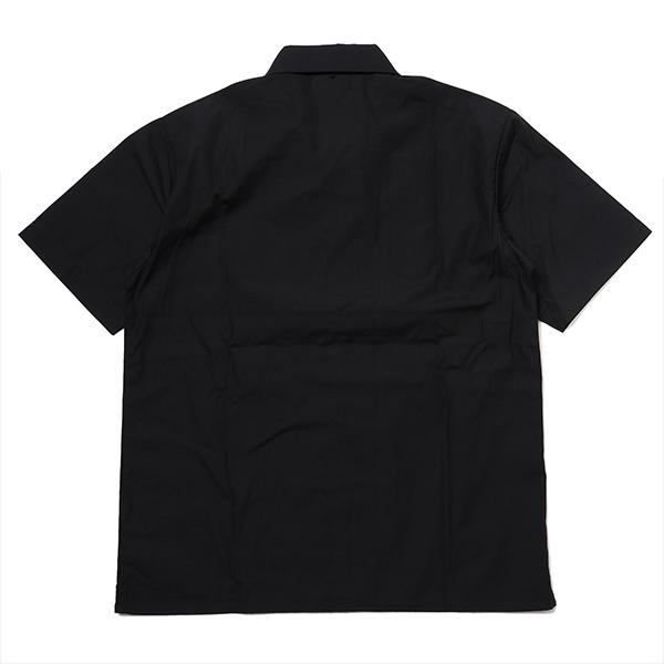 RADIO EVA 822 EVA-01 Flower Embroidery SHORT SLEEVE SHIRT BLACK
