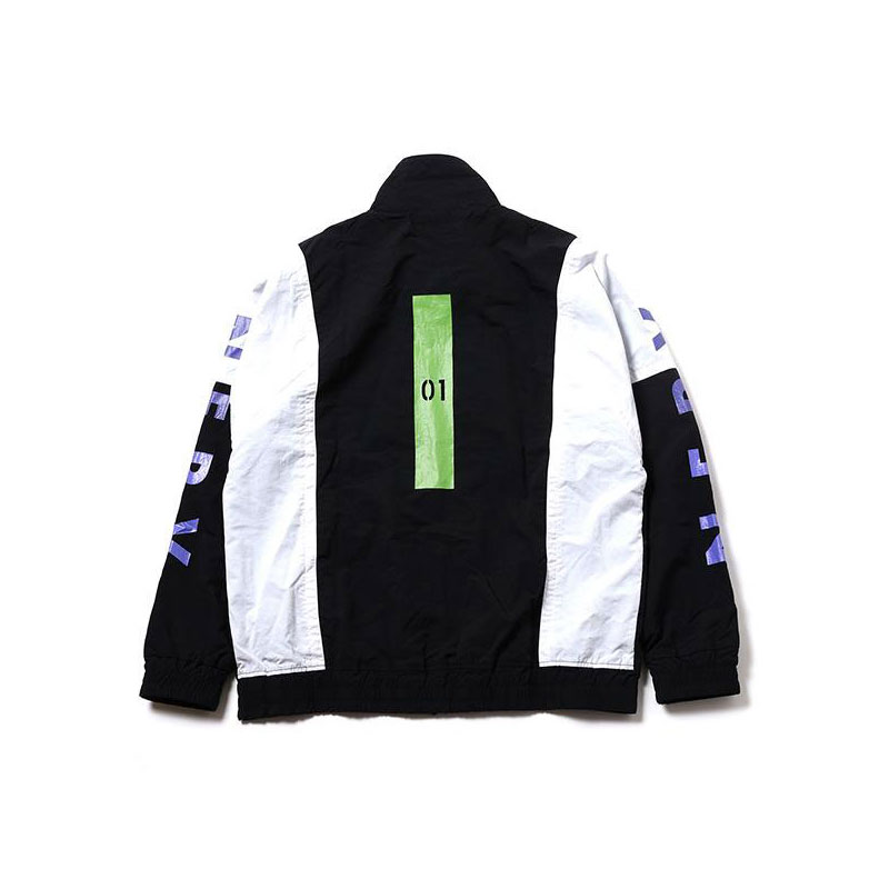 RADIO EVA 591 EVANGELION SWITCHING NYLON JACKET/ブラック×パープル