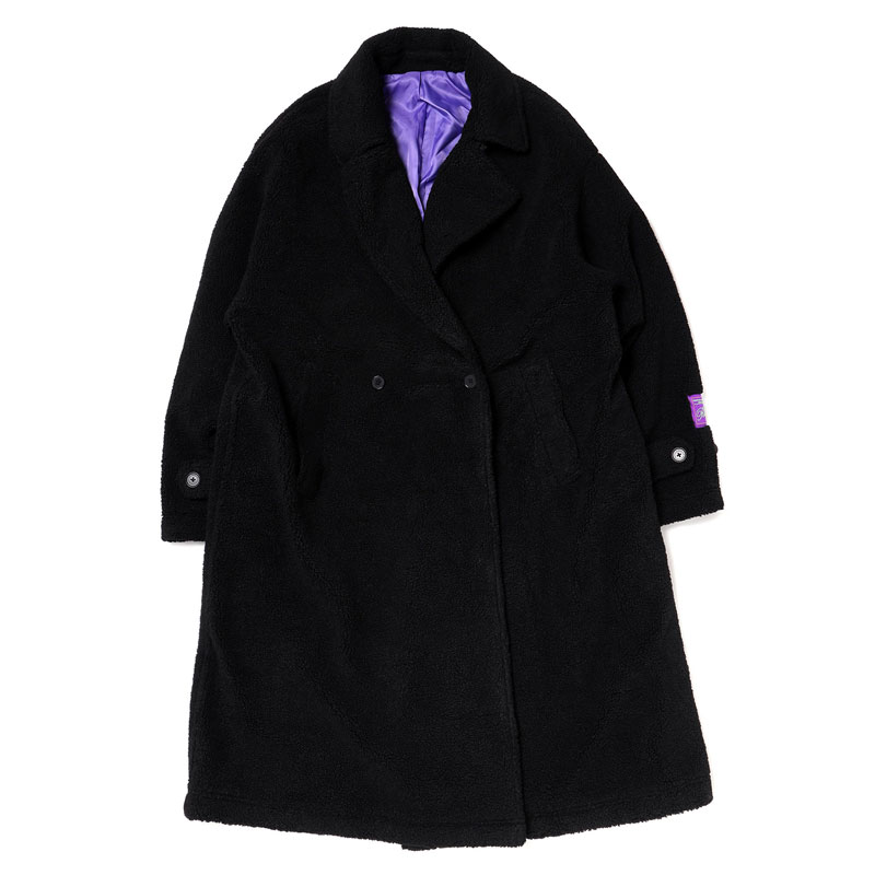 RADIO EVA A146 EVANGELION BOA CHESTERFIELD COAT/BLACK(M BLACK