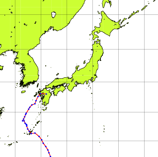 台風経路図