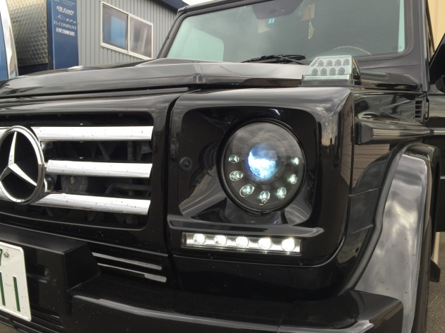メルセデスベンツ G500 ゲレンデヴァーゲンにHID、デイライトの
