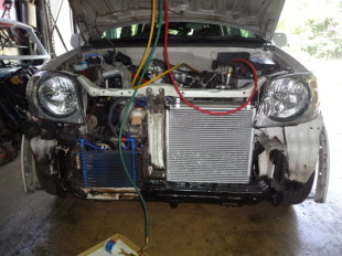 kei ワークス HN22S 前置きインタークーラー取付 完成 (*^｡^*)｜車の