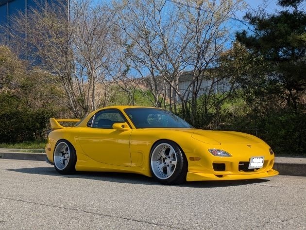 リバレル+ブラッシュドカスタムRE雨宮をRX-7(FD3S)へ装着画像｜アルミ