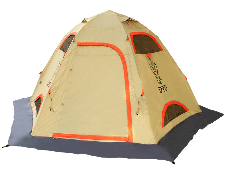 販売終了】ワンタッチフィッシングテント（ベージュ・8人用） T8-558