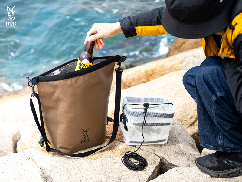 バケツトクーラーS（ブラウン） FG1-153-BR - DOD（ディーオーディー