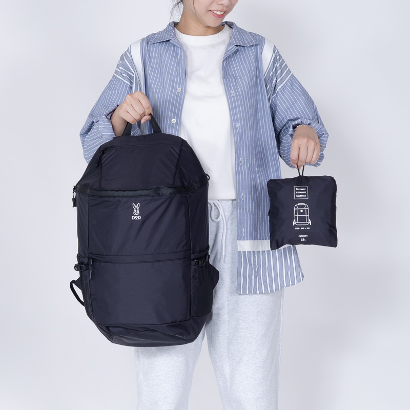 パッカブルカマボコリュック BA038-BK - DOD（ディーオーディー