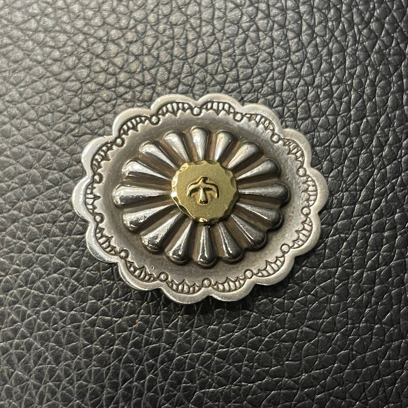 ゴローズ goro's [OLD]K18付フラワーコンチョ(横)※メタル大※メタル歪