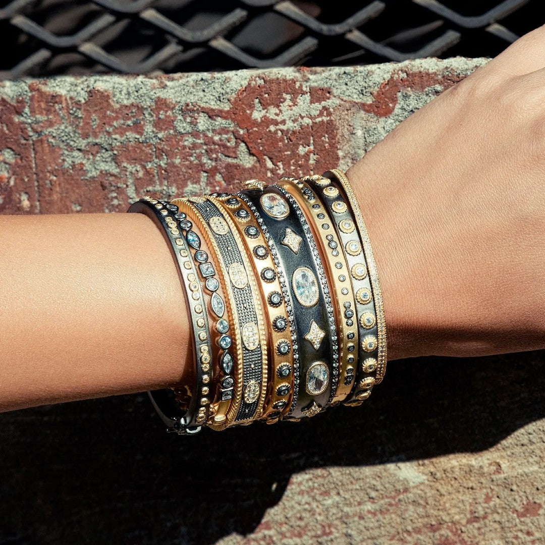 Freida Rothman Mini Bezel Eternity Bangle - Desires by Mikolay