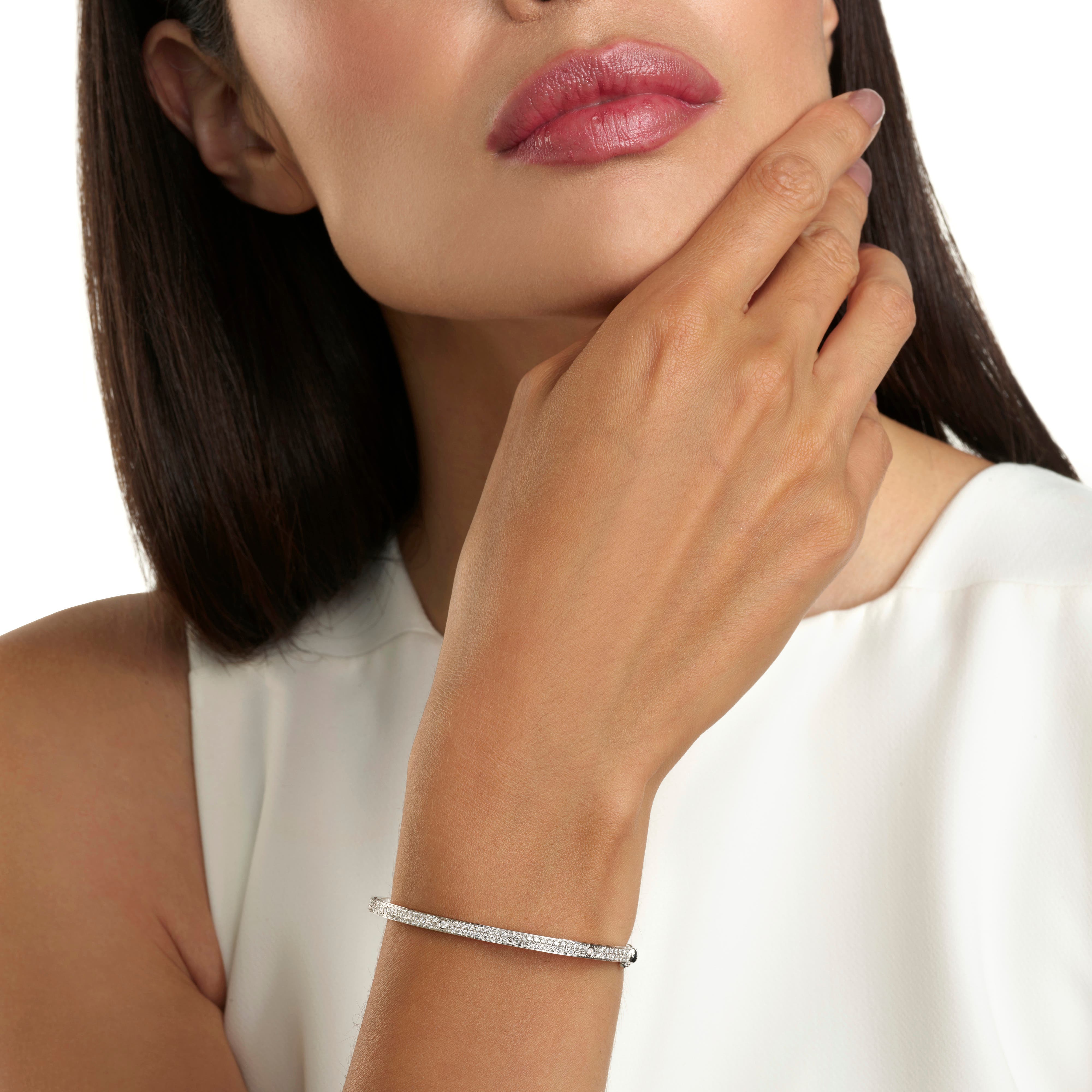 ホワイトゴールド、ダイヤモンド ブレスレット - Damiani D.SIDE