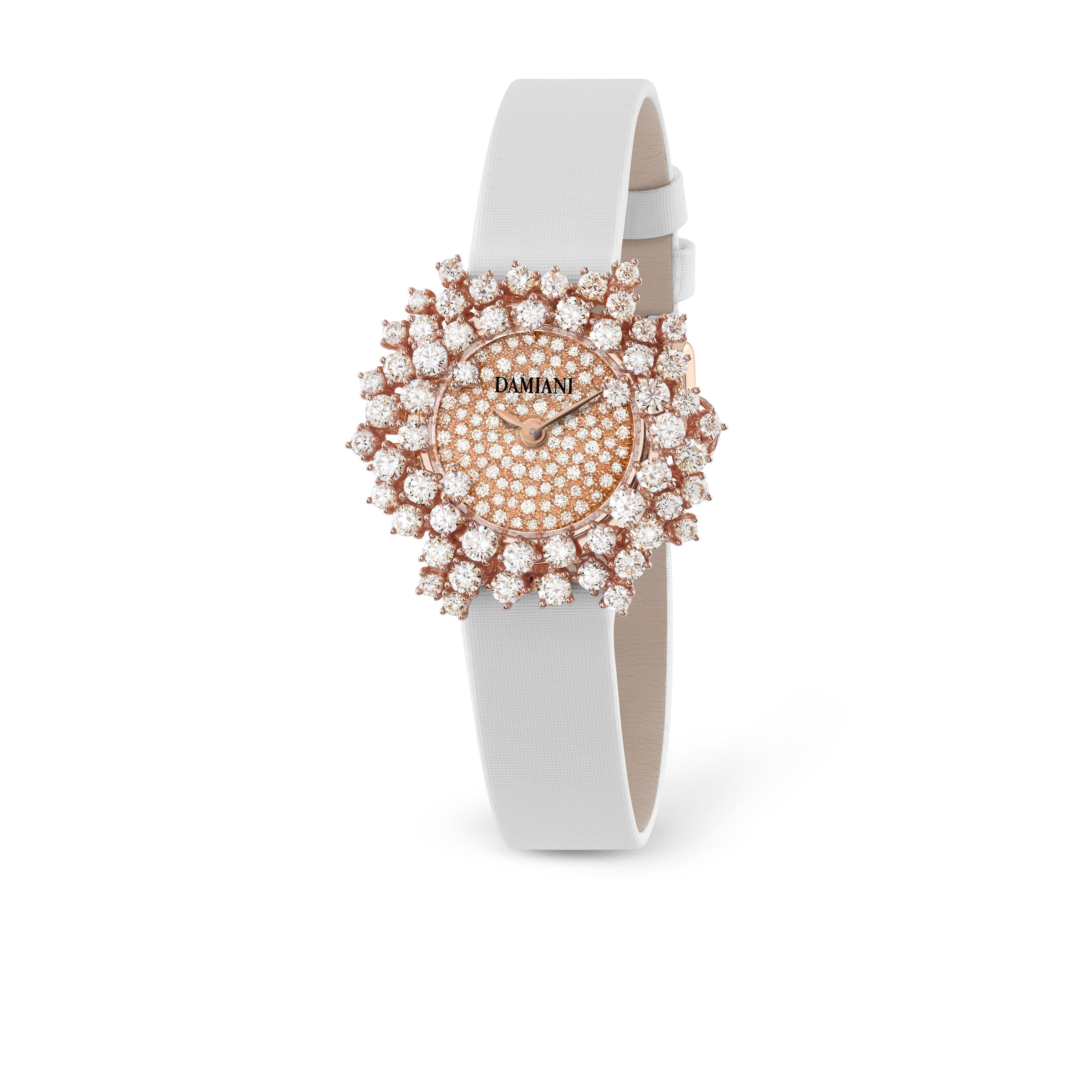 ピンクゴールドとダイヤモンド ウォッチ - Damiani MIMOSA