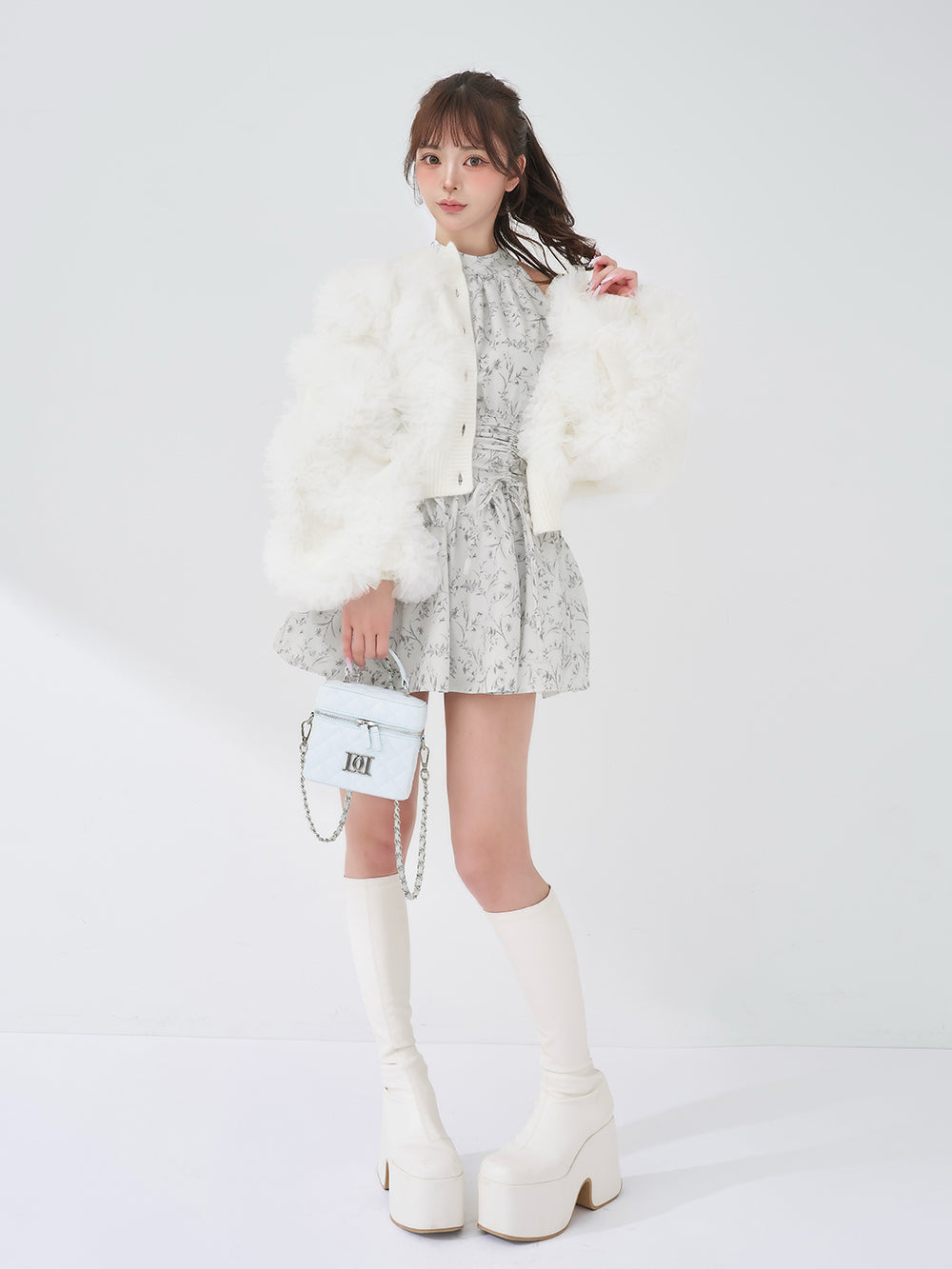 チュールボリュームニットカーディガン – Darich (ダーリッチ)