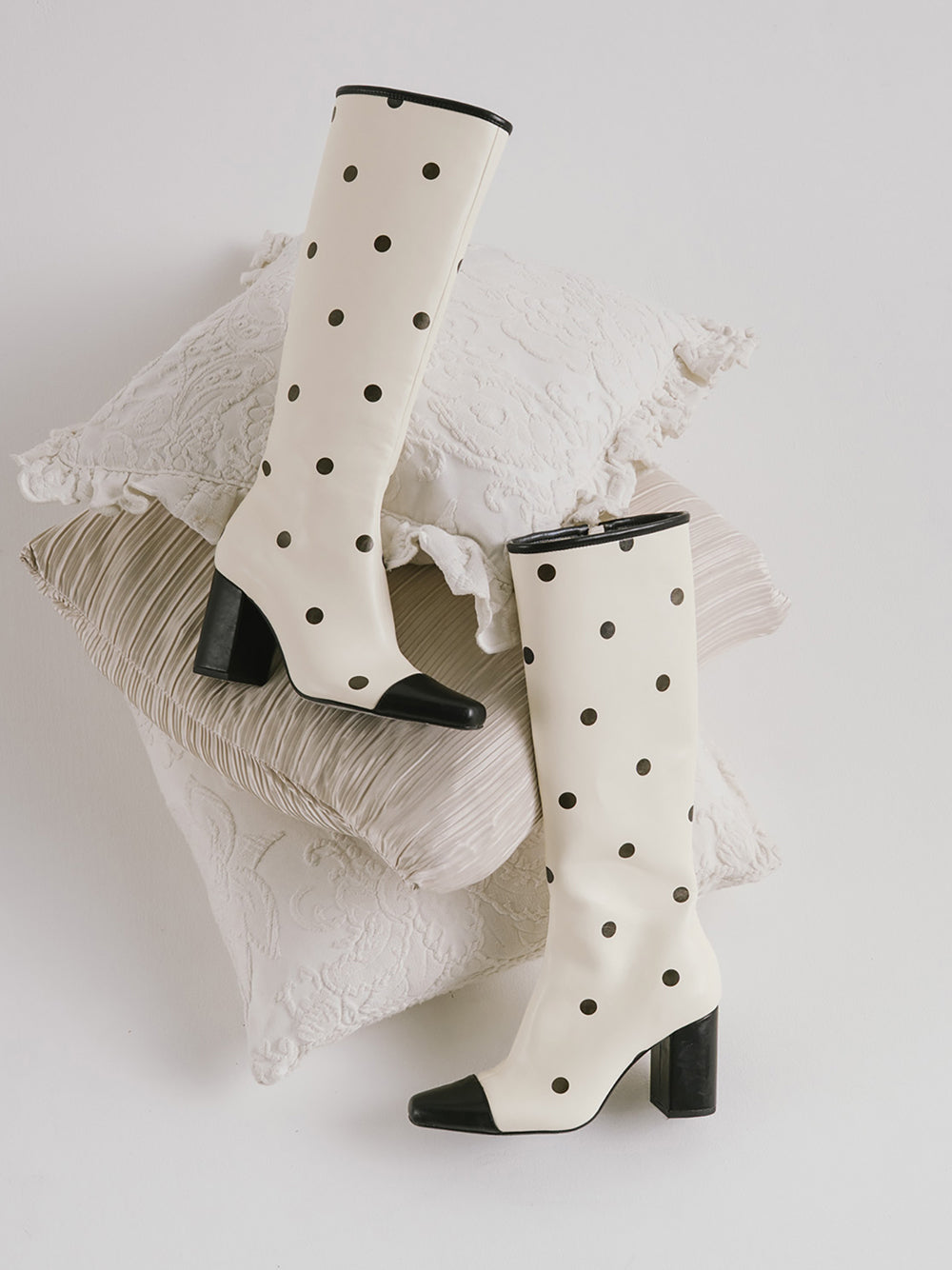 バイカラードットロングブーツ – Darich (ダーリッチ)