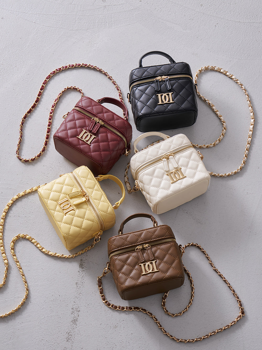 Darich ダーリッチ DRチャームチョコレートハンドバッグ ボルドー 赤