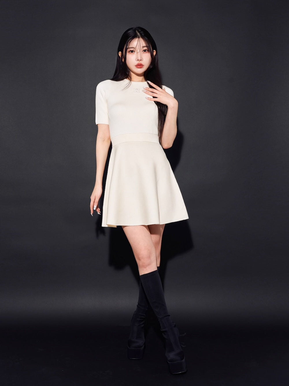 DDロゴフレアニットミニワンピース – Darich (ダーリッチ)