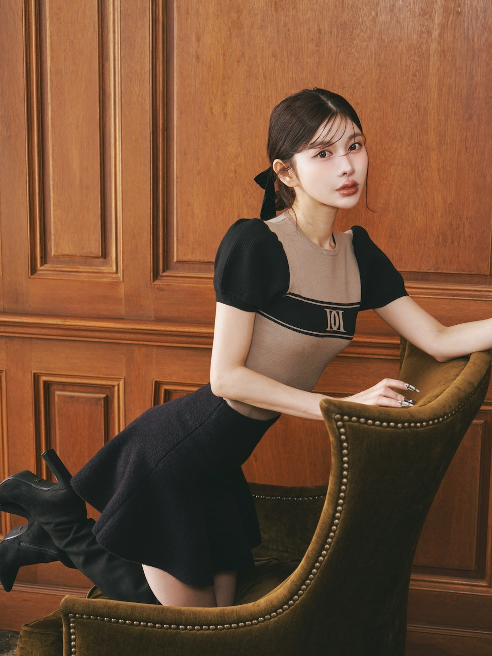 DDロゴバイカラーニットトップス – Darich (ダーリッチ)